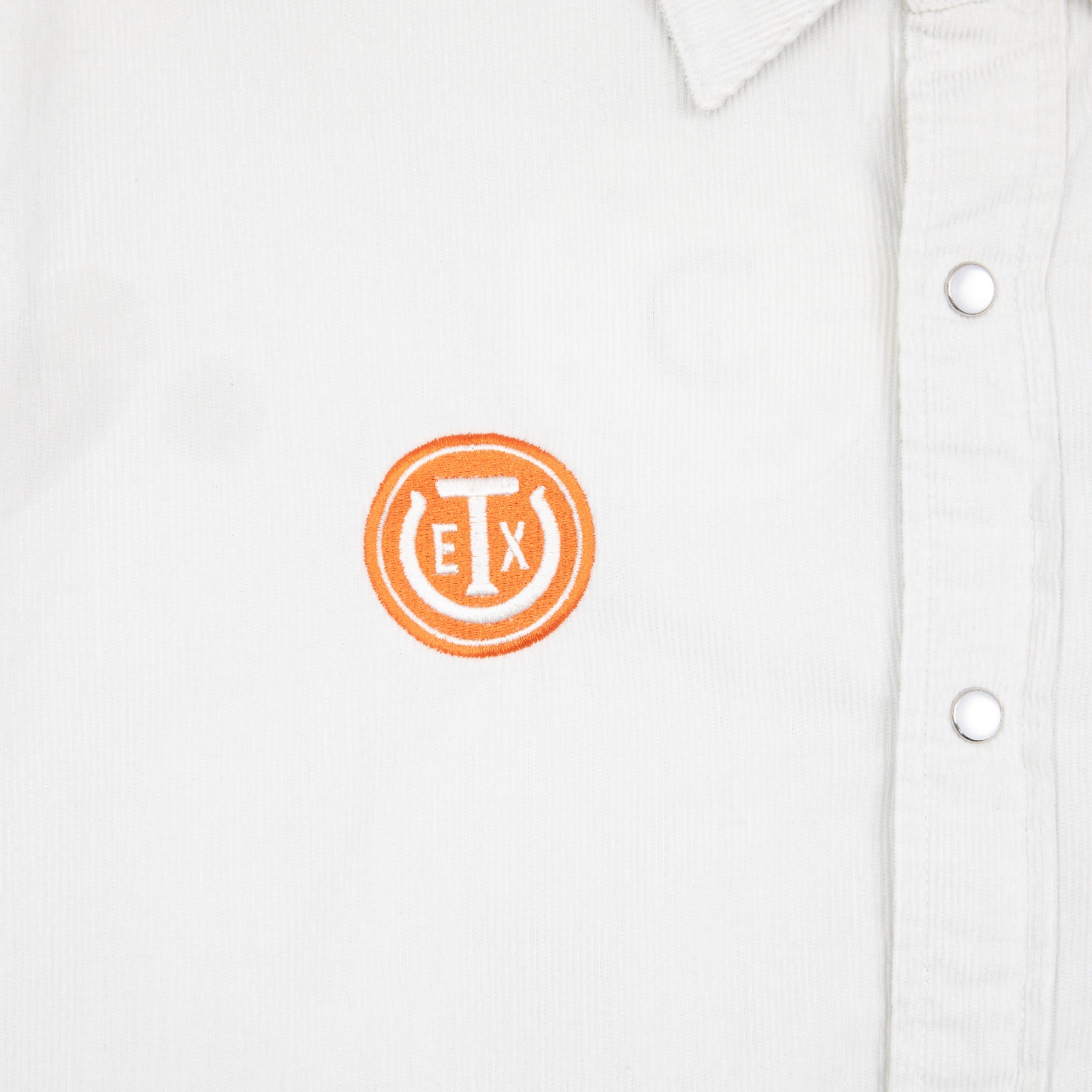 Texas Exes Corduroy Pearl Snap Solid Dress Shirt