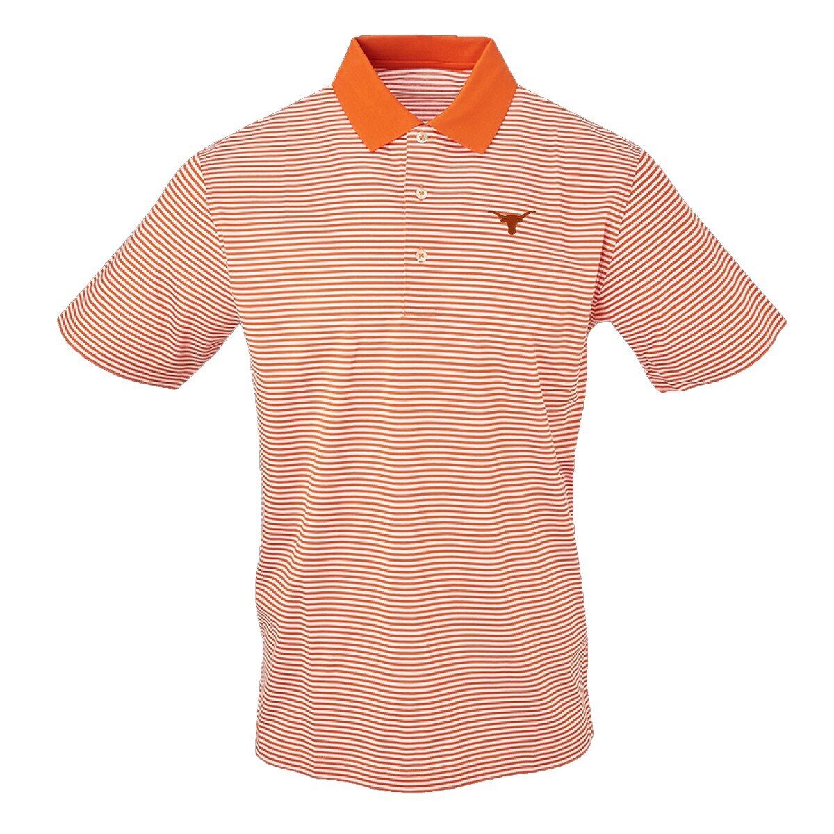 Forty Acres Texas Longhorns Commander Mercerized Stripe Polo