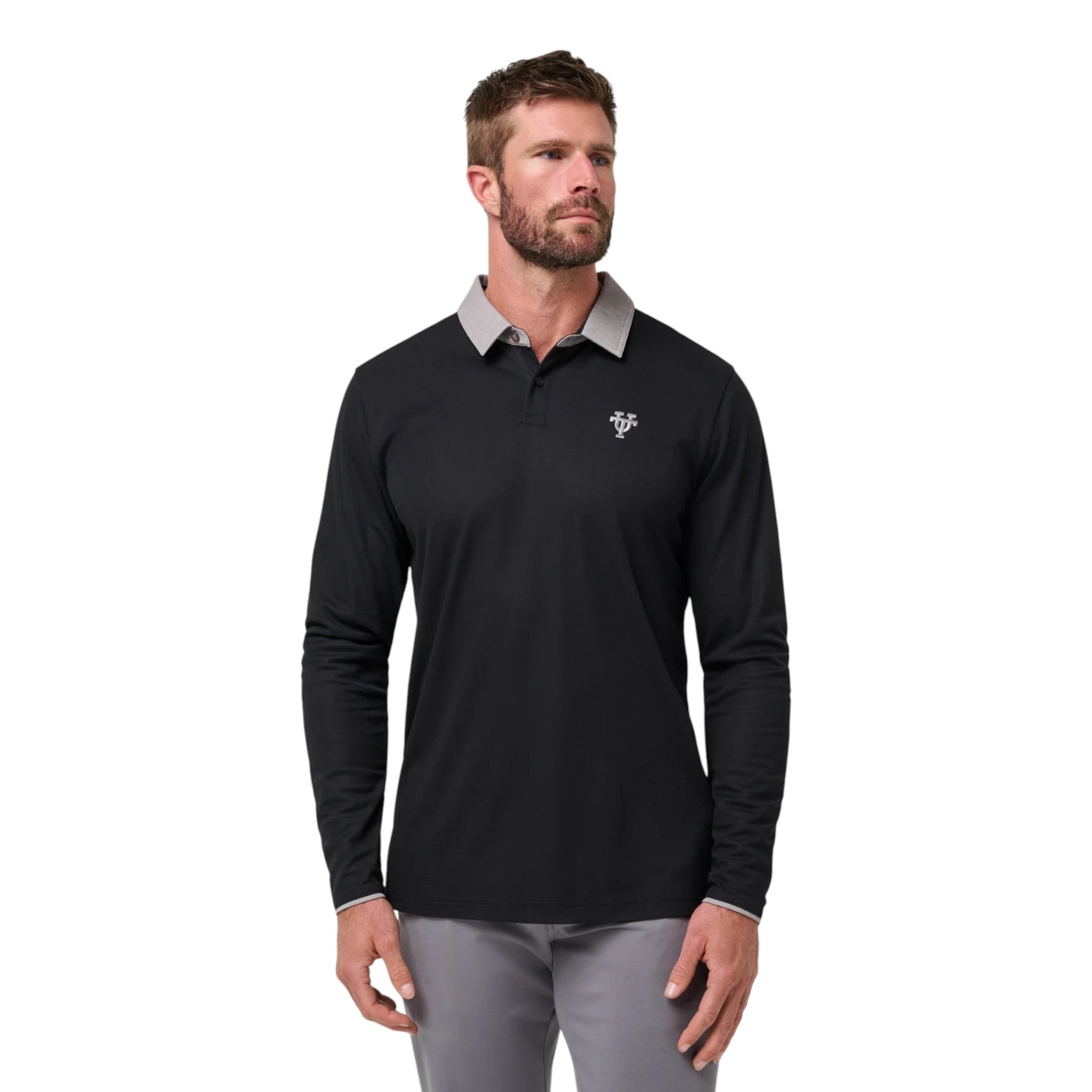 TravisMathew Texas Longhorns Varsity Vintage Long Sleeve Polo