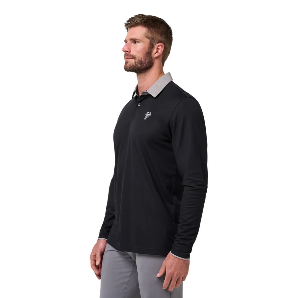 TravisMathew Texas Longhorns Varsity Vintage Long Sleeve Polo