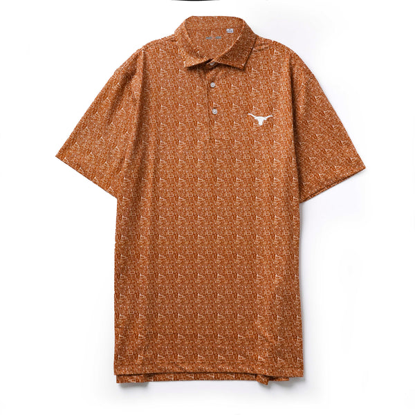 Forty Acres Texas Longhorns Printed Tailgate Polo | University Co-op