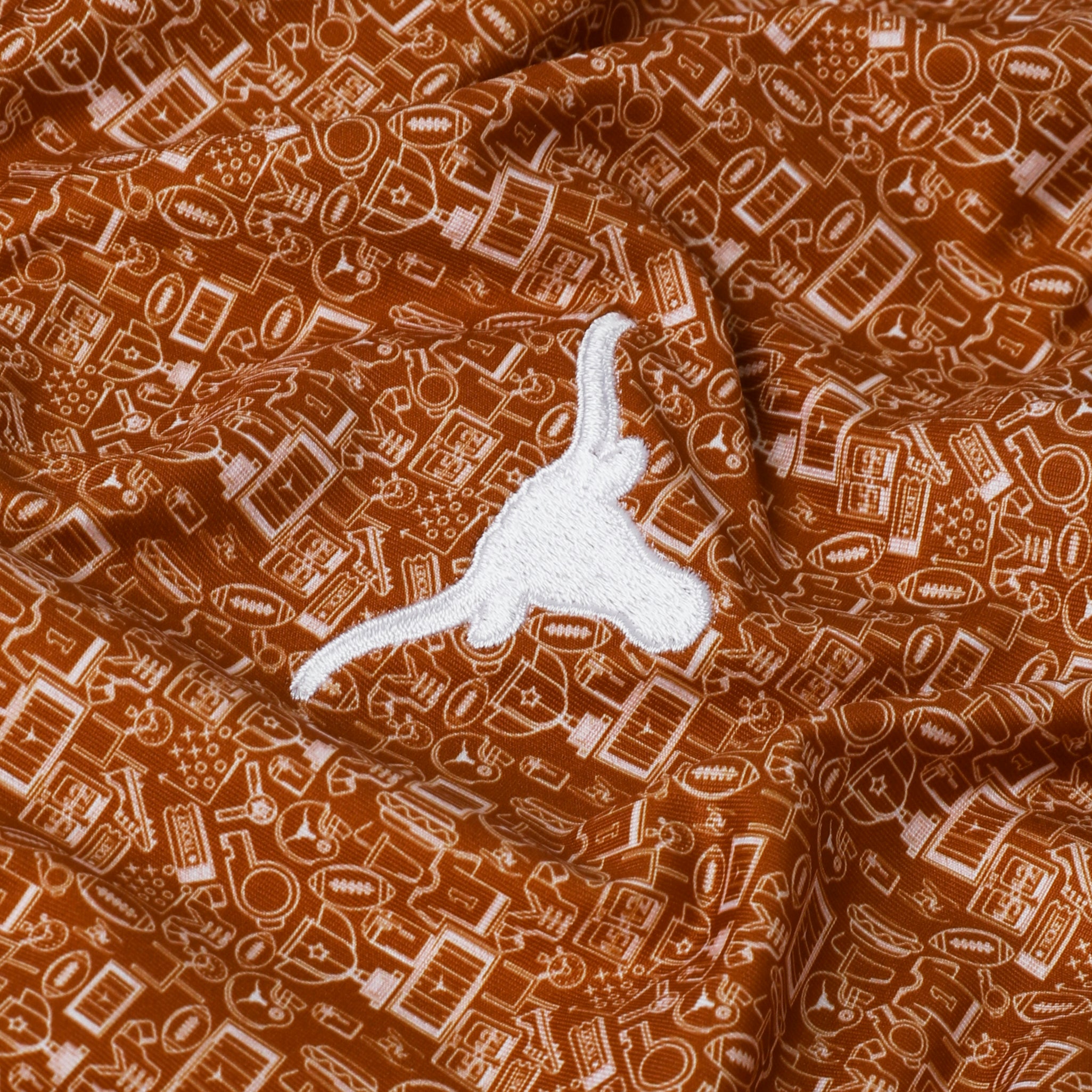 Forty Acres Texas Longhorns Printed Tailgate Polo