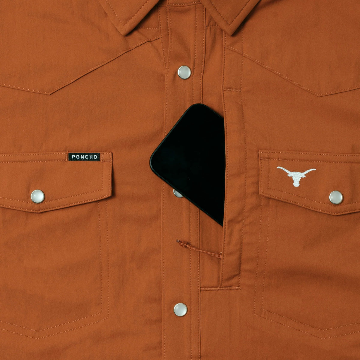 Poncho The Bertha Western Regular Fit Short Sleeve Dress Shirt