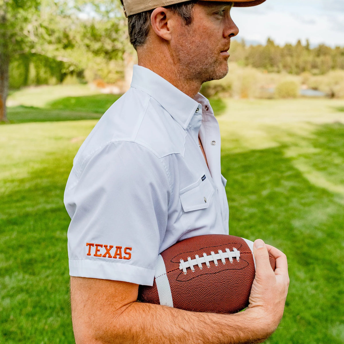 Poncho Texas Longhorns The Stay Late Western Regular Fit Dress Shirt