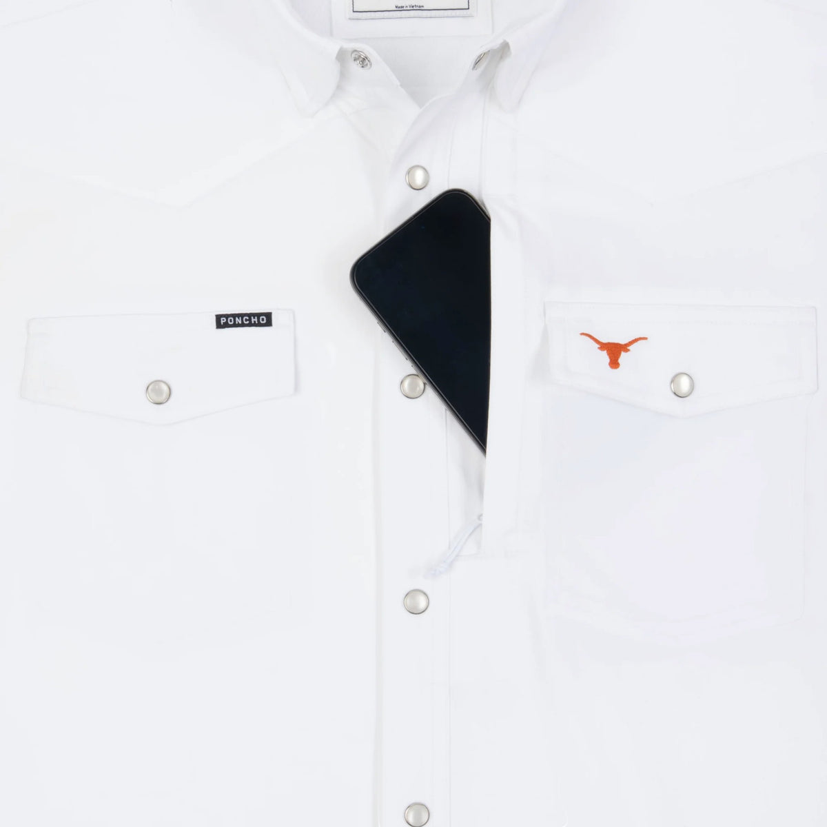 Poncho Texas Longhorns The Stay Late Western Regular Fit Dress Shirt