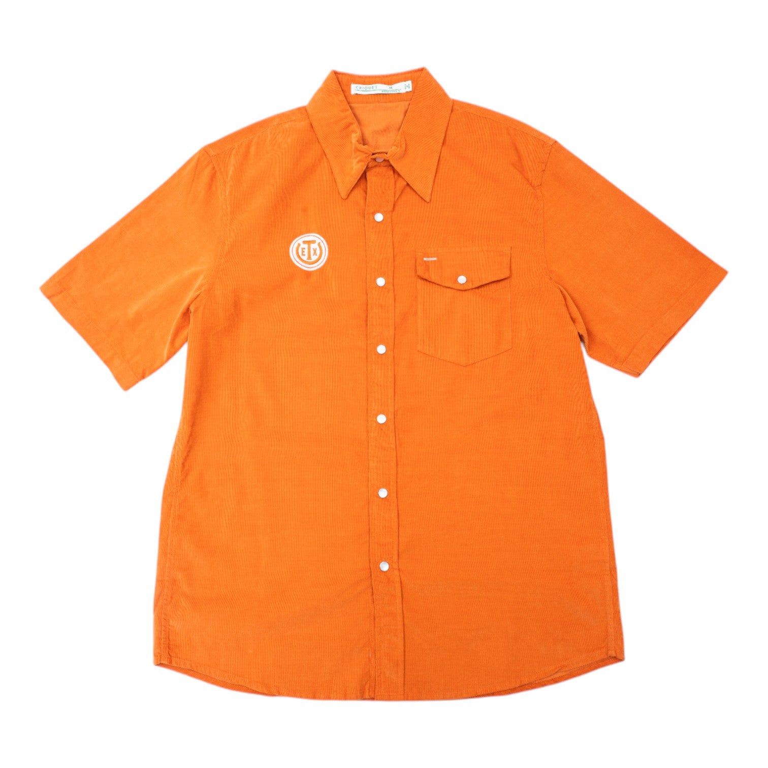 Texas Exes Corduroy Pearl Snap Short Sleeve
