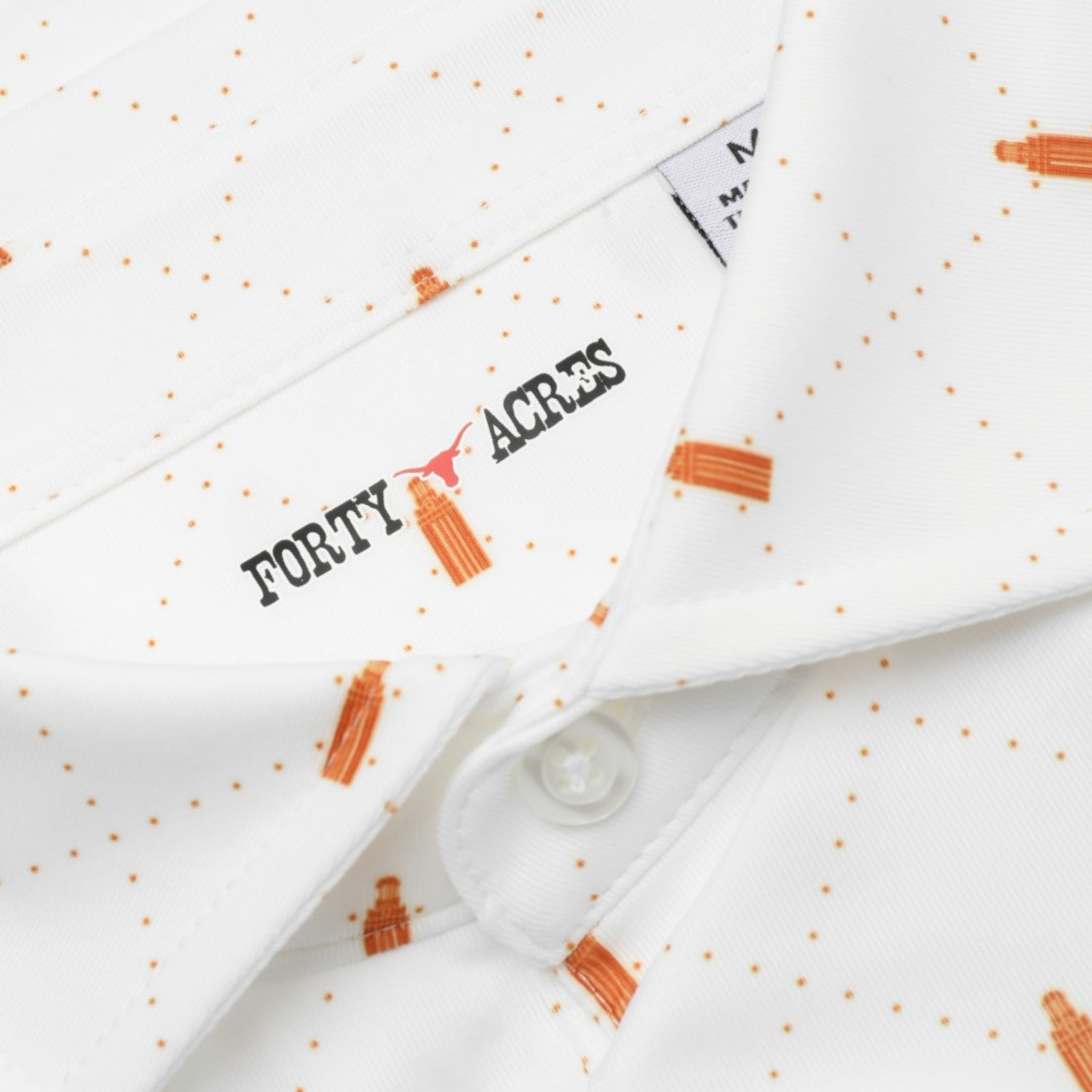 Forty Acres Texas Longhorns Custom Tower Print Polo