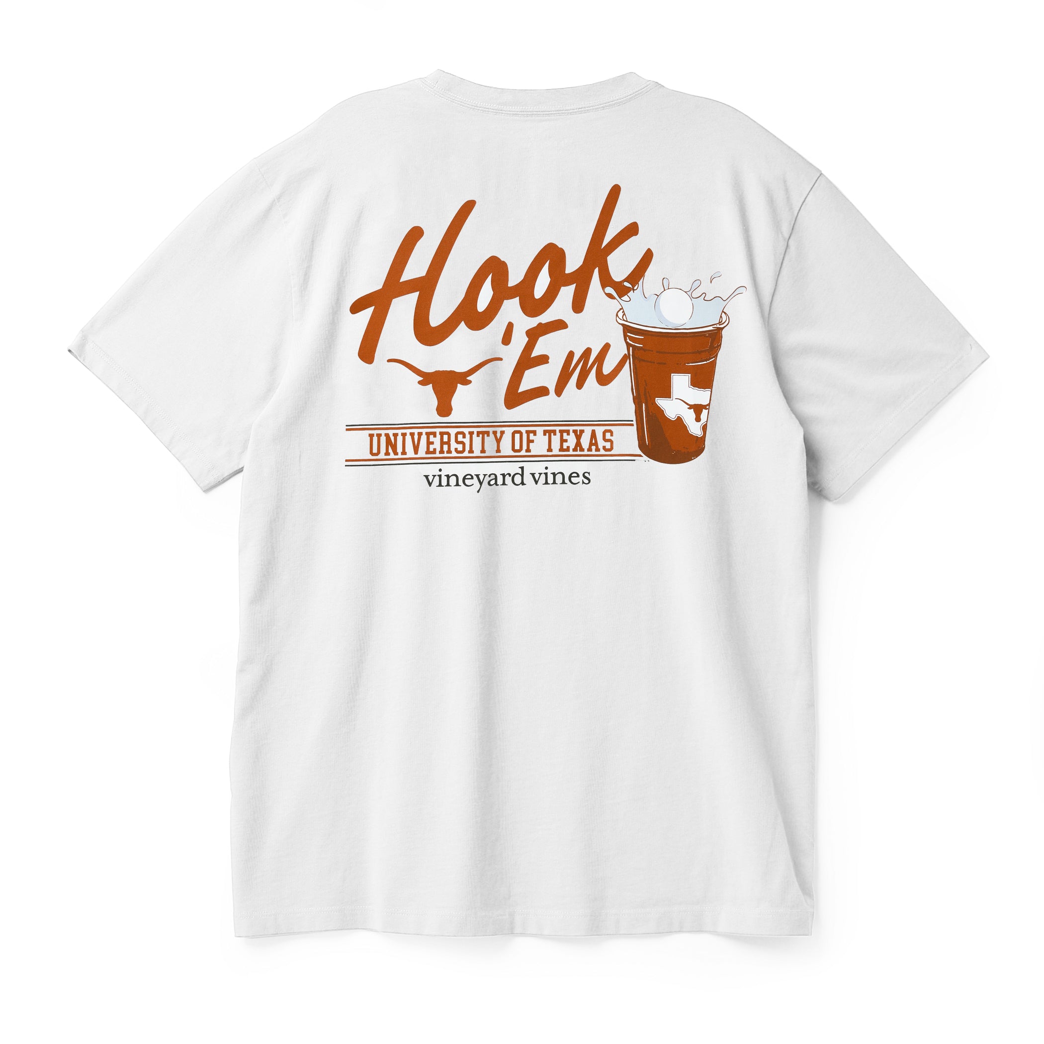 Vineyard Vines Texas Longhorns Short Sleeve Tailgate Tee
