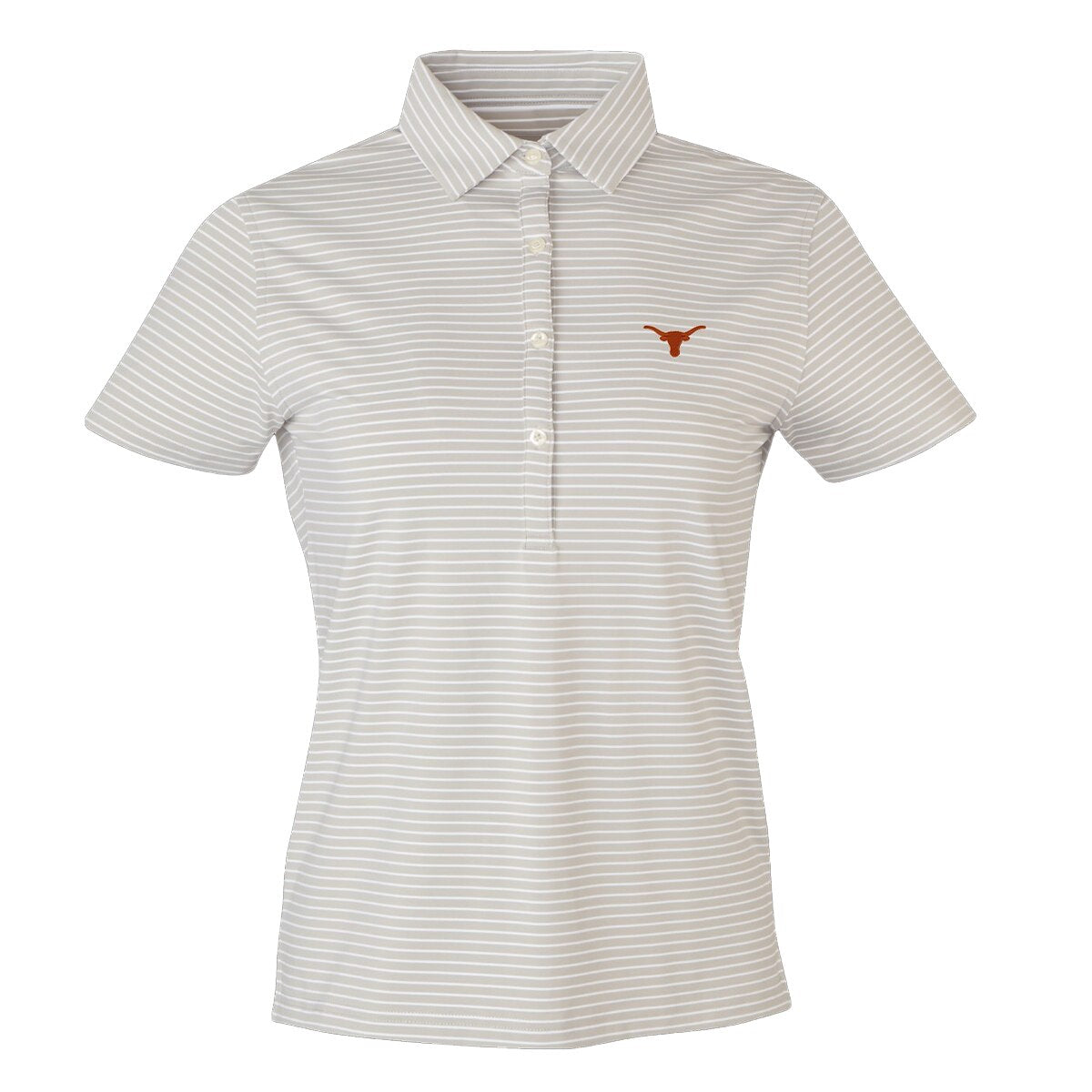 Forty Acres Texas Longhorns Carmel Ecotec Stripe Polo
