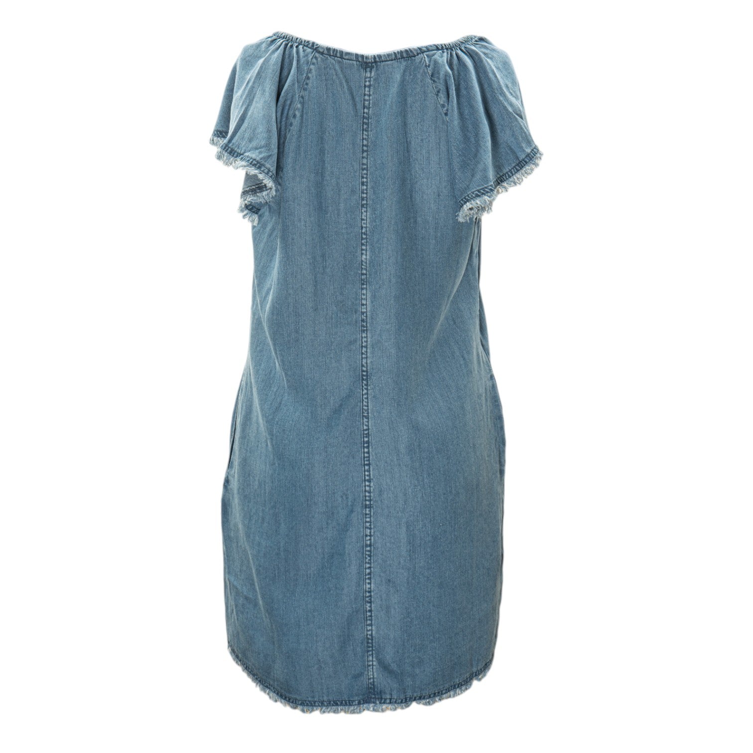 Tommy Bahama Chambray Flutter Sleeve Shift Dress
