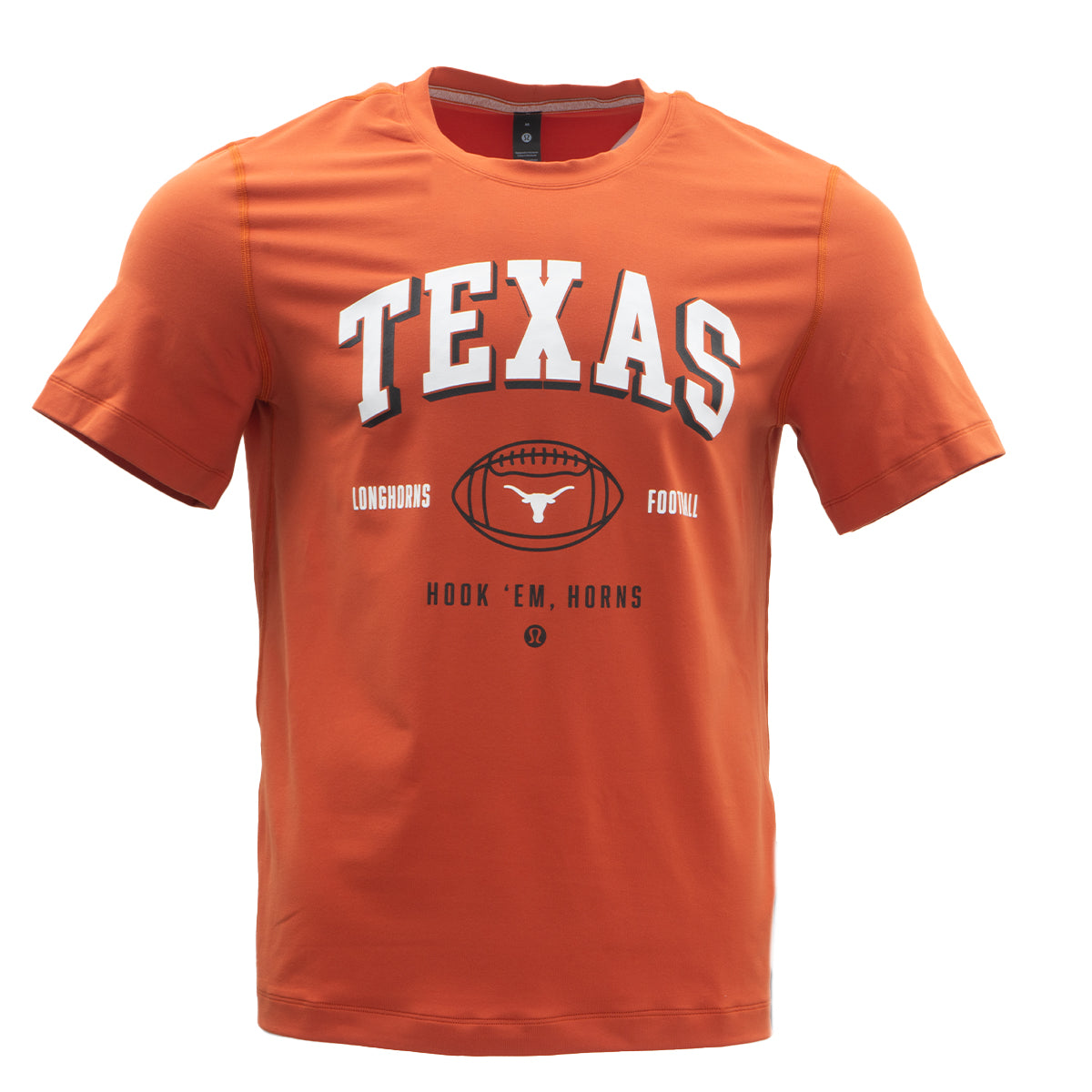 Lululemon Texas Longhorns Soft Jersey Solid Short Sleeve Shirt