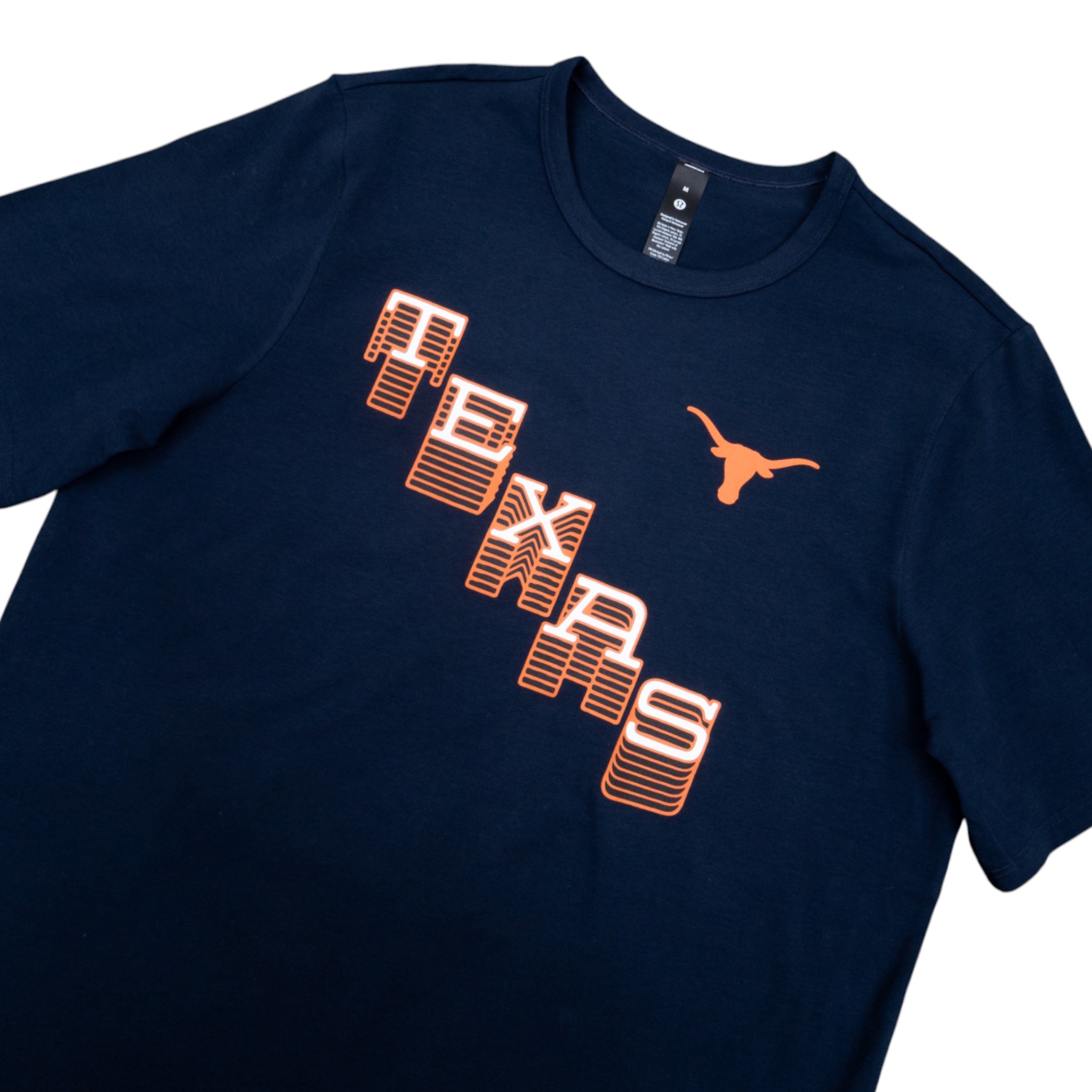 lululemon Texas Longhorns Slant Organic Cotton Classic Fit T-Shirt Navy