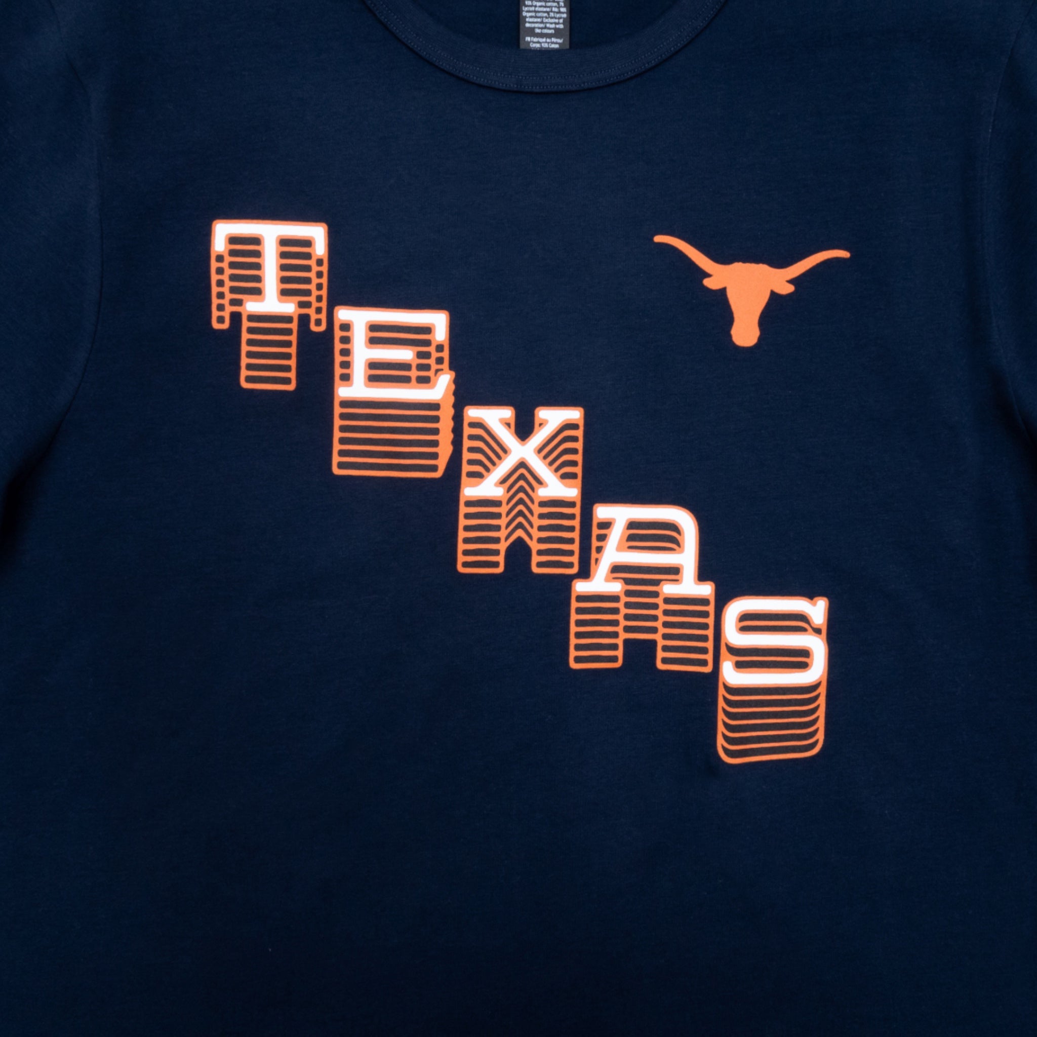 lululemon Texas Longhorns Slant Organic Cotton Classic Fit T-Shirt Navy
