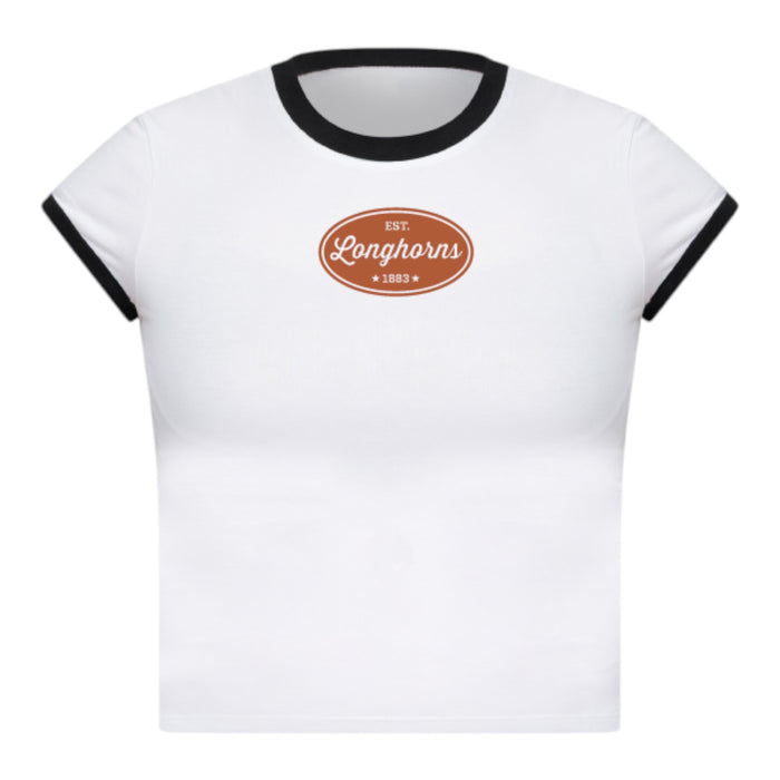 lululemon Longhorns Organic Cotton Ringer Baby Tee