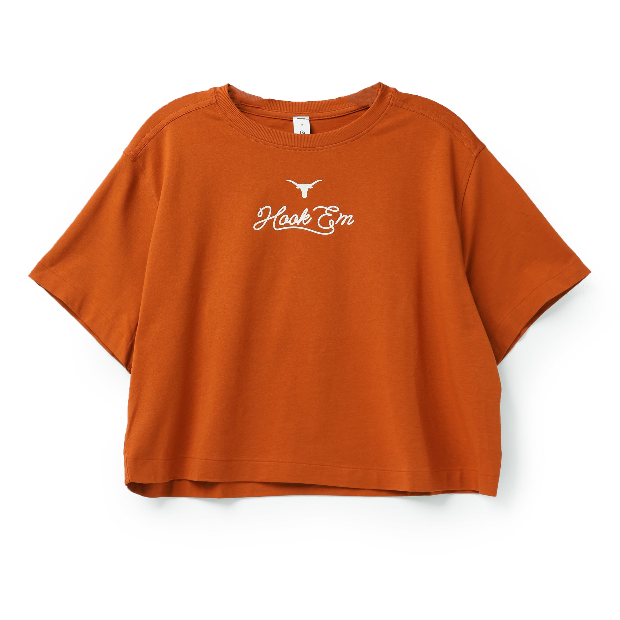 lululemon Texas Longhorns All Yours Capsule Organic Cotton Cropped T-Shirt