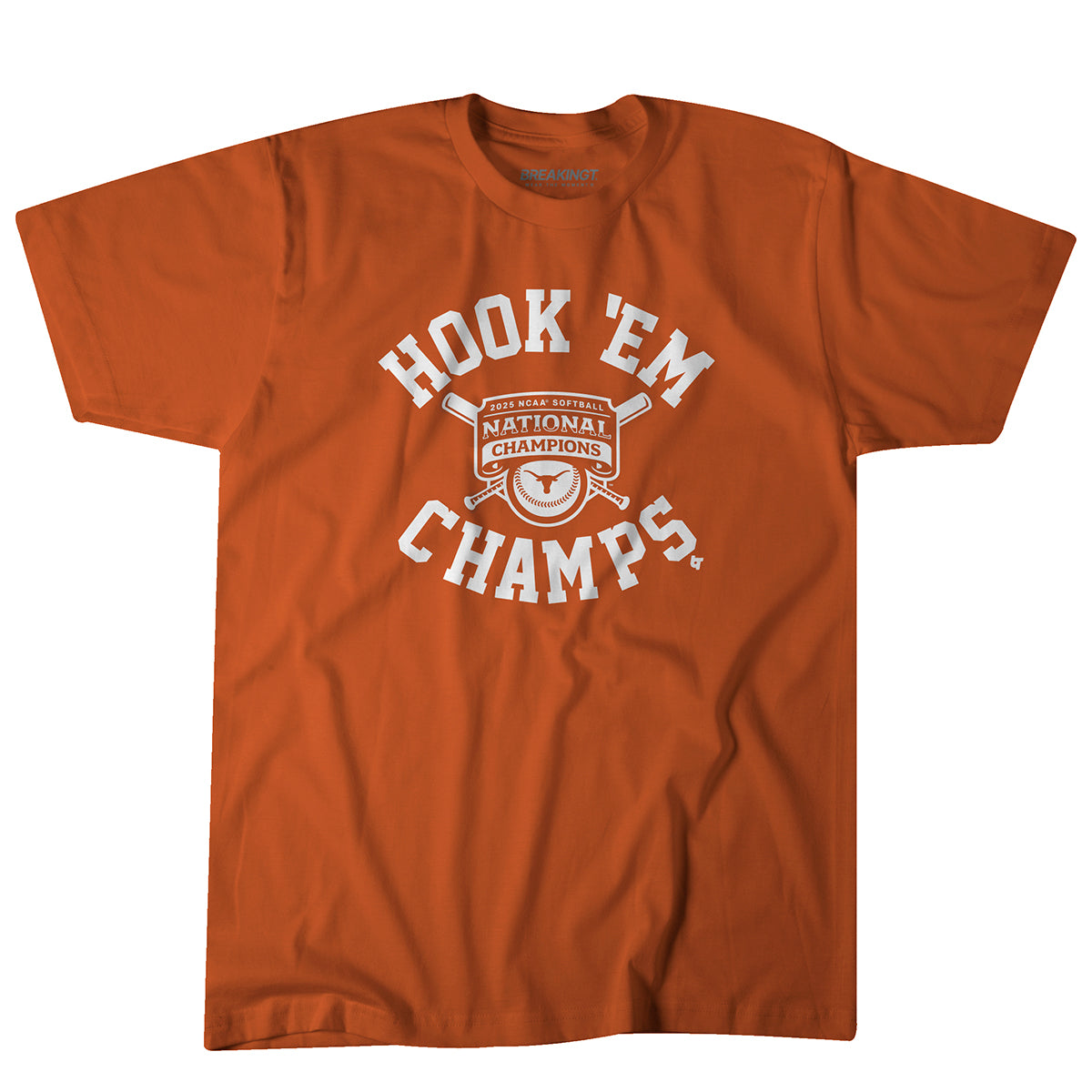 Texas Longhorns 2025 Women's Softball National Champions Hook 'Em Tee