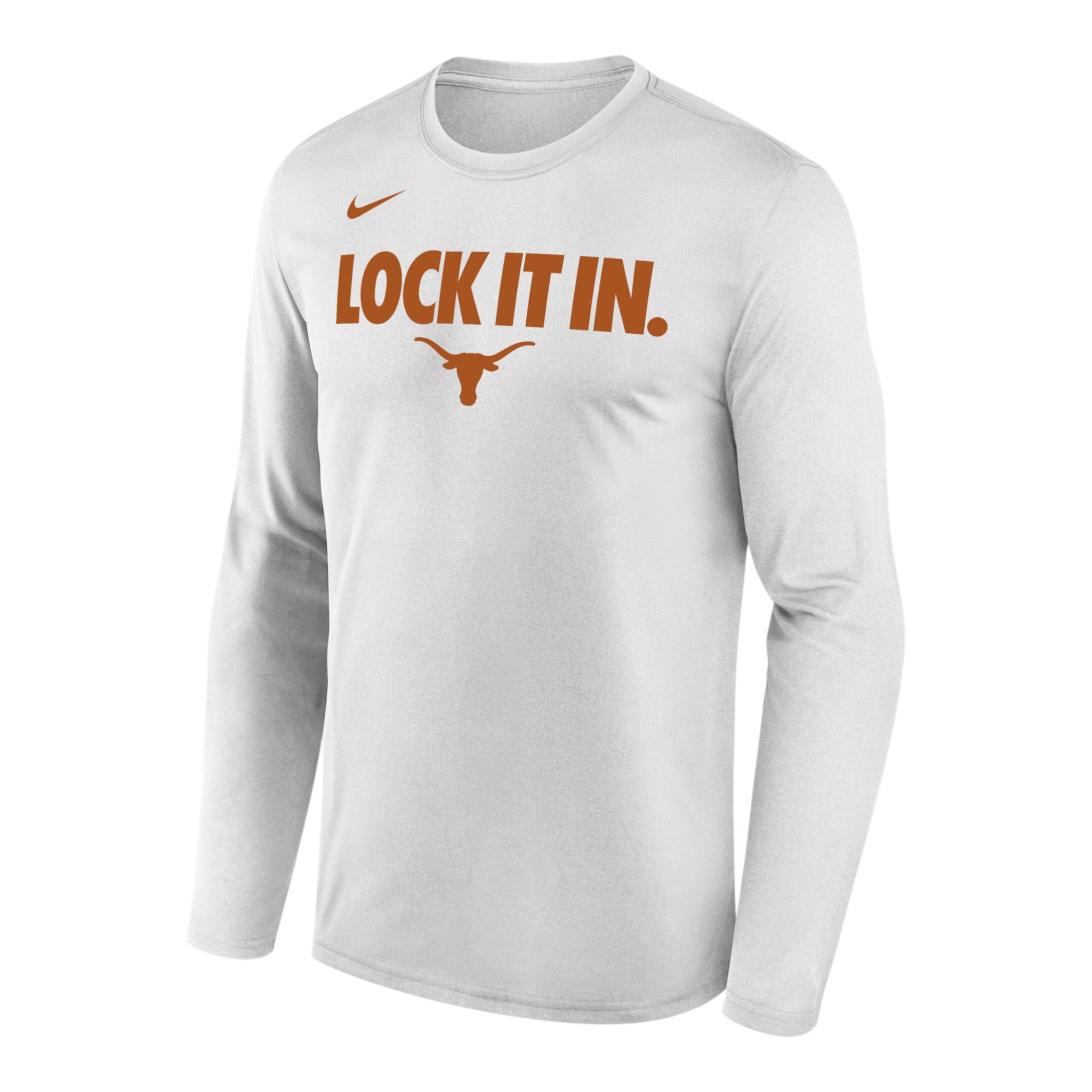 Nike Texas Longhorns On Court Bench Long Sleeve Tee