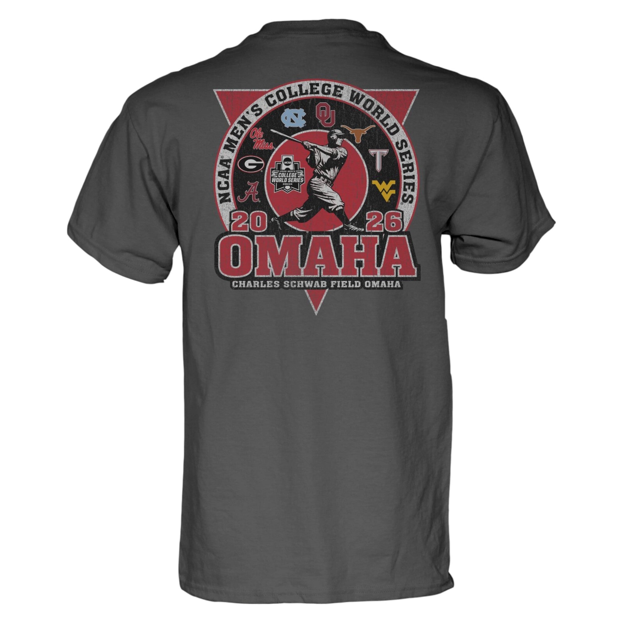 Texas Longhorns 2026 Baseball College World Series 8 Team Good Angle Tee