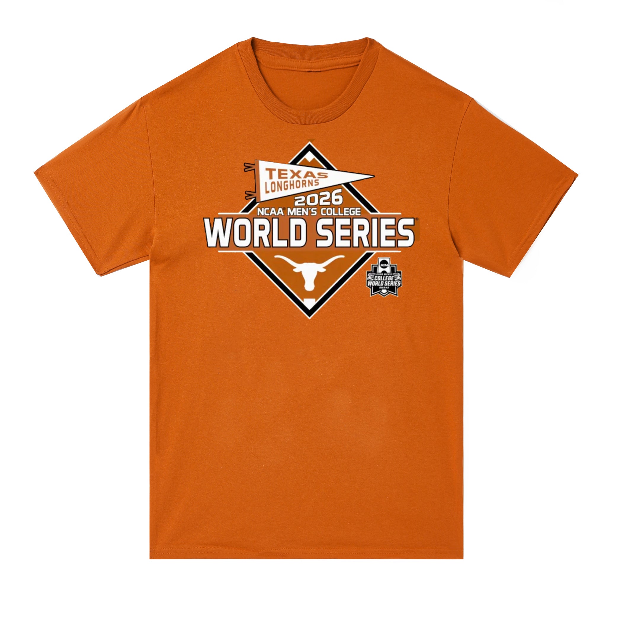 Texas Longhorns 2026 Baseball College World Series Bound 39 Appearances Tee