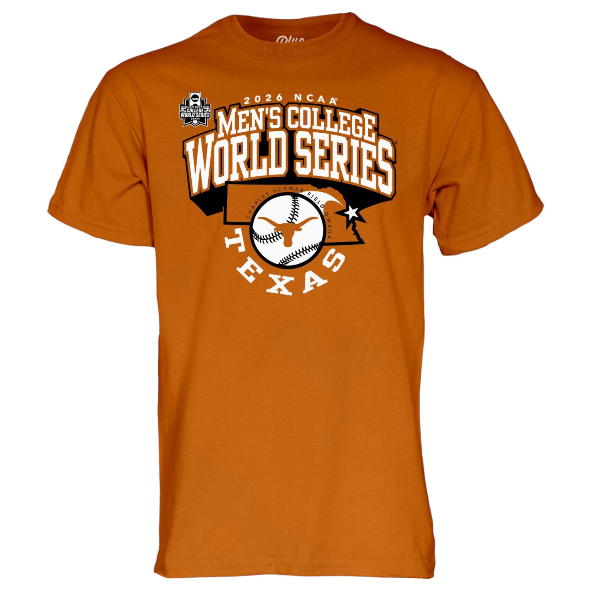 Texas Longhorns 2026 Baseball College World Series Bound Tee