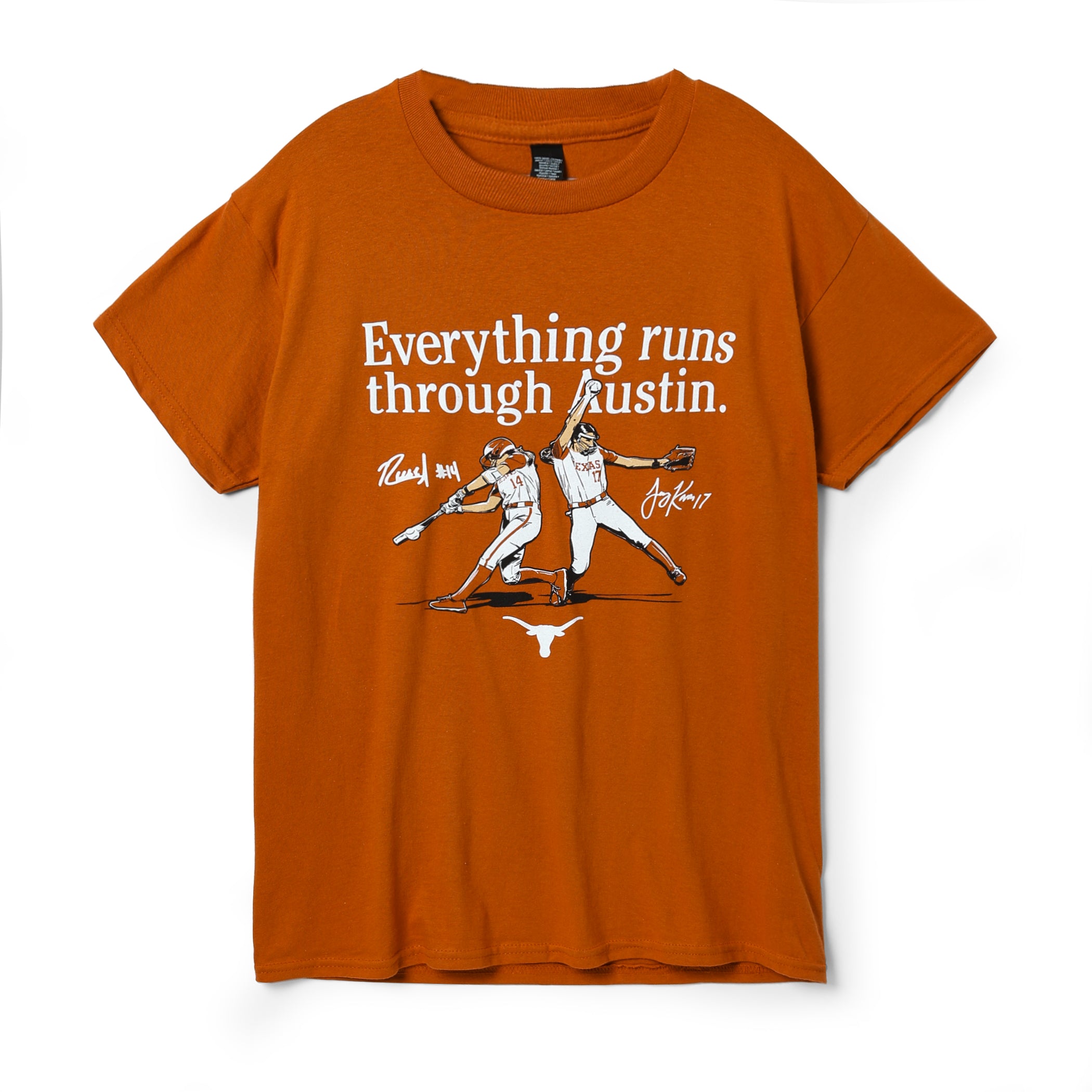Texas Longhorns Everything Runs Through Austin Tee