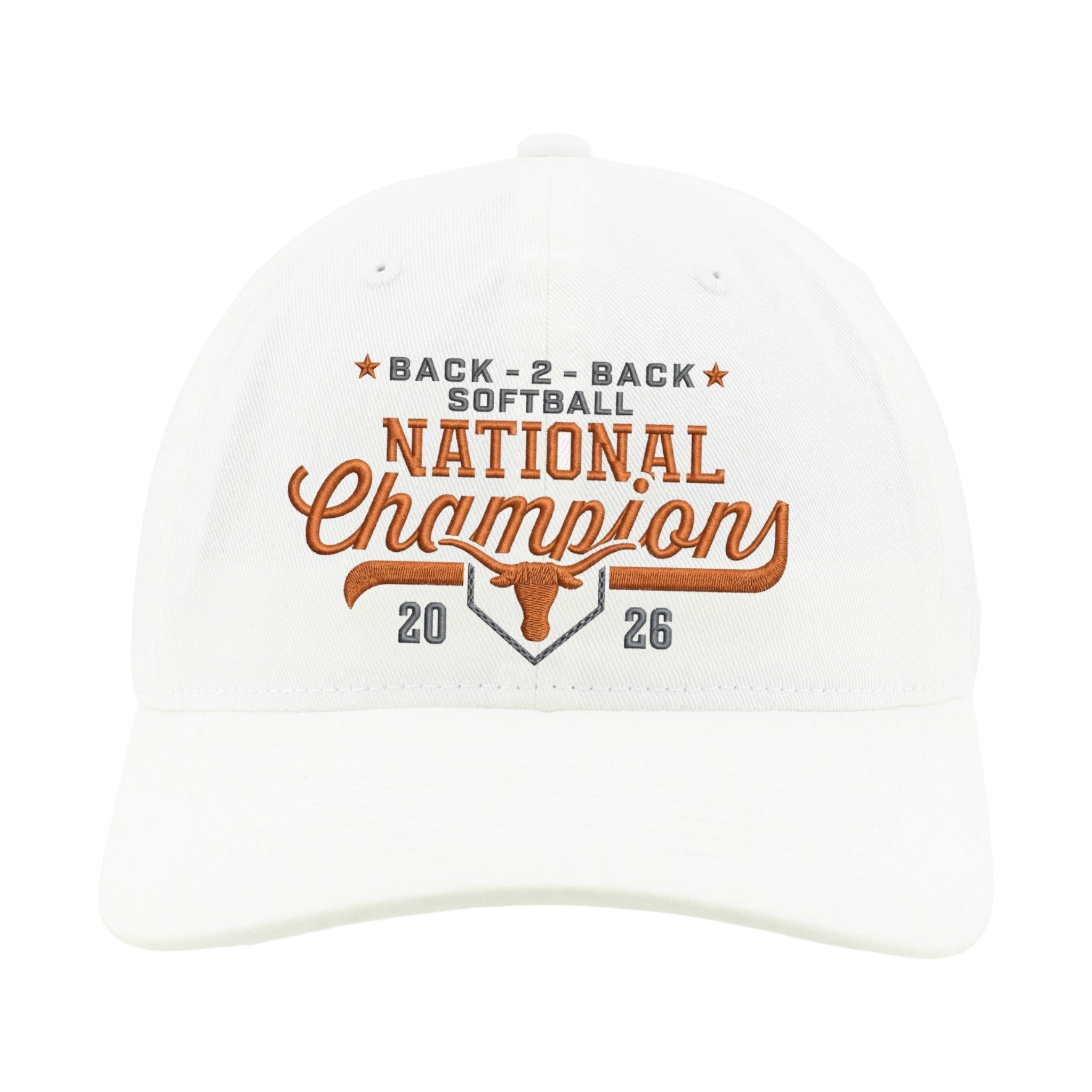 Texas Longhorns 2026 Softball National Champs Back 2 Back Hat