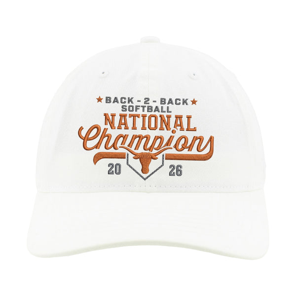 Texas Longhorns 2026 Softball National Champs Back 2 Back Hat