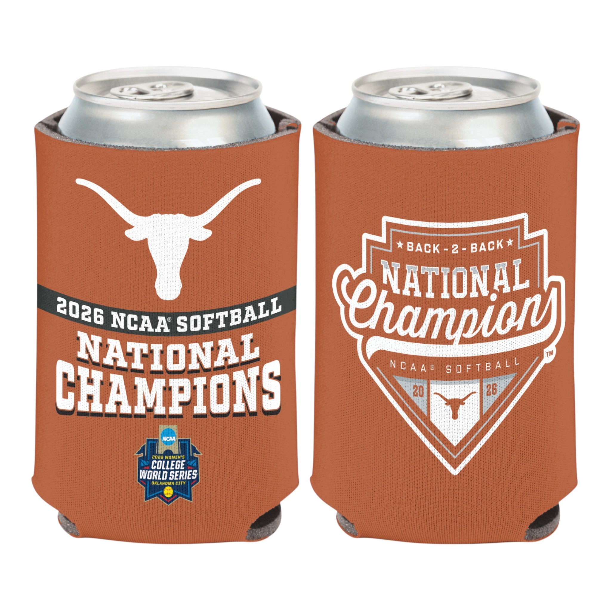 Texas Longhorns 2026 Softball National Champs Can Cooler