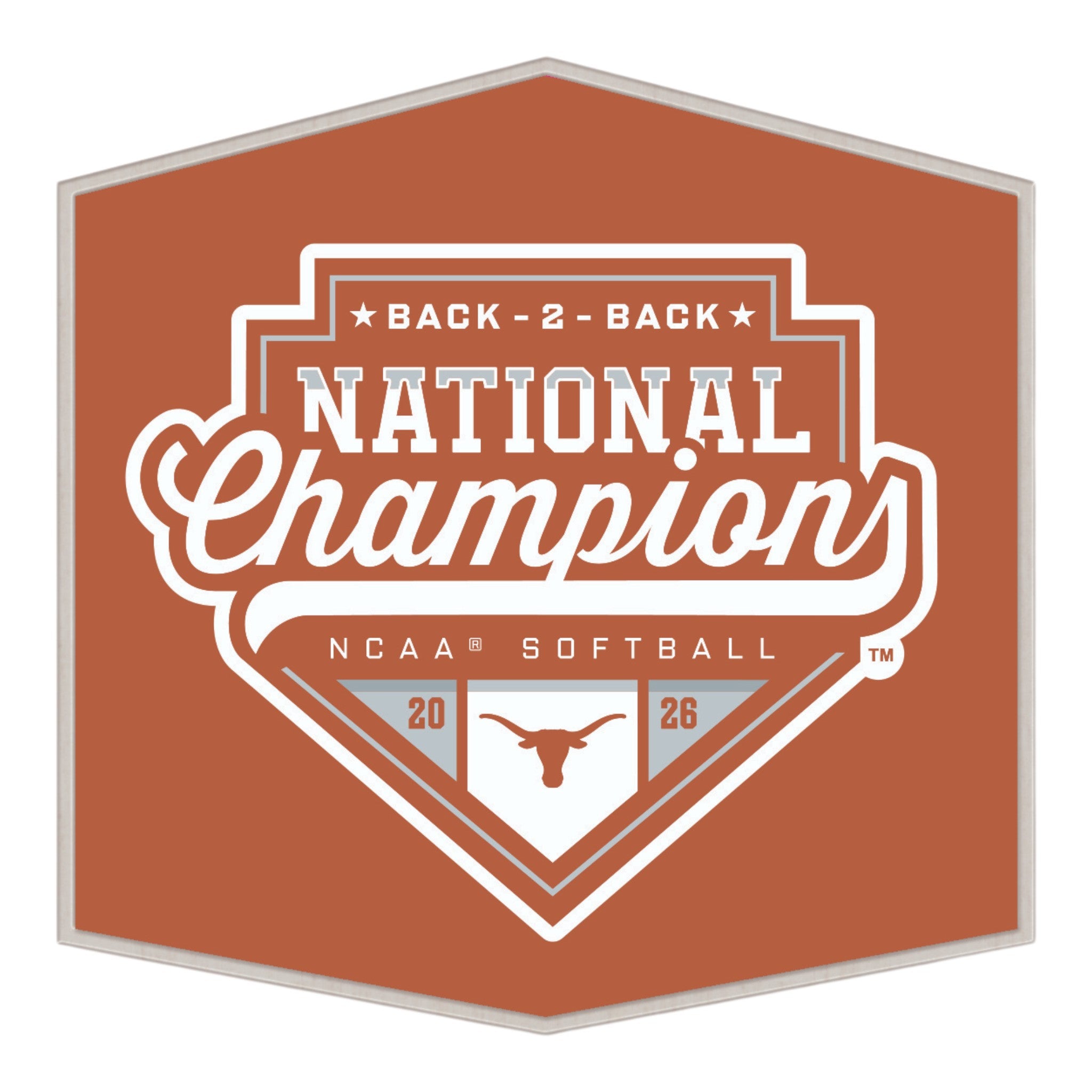 Texas Longhorns 2026 Softball National Champs Pin