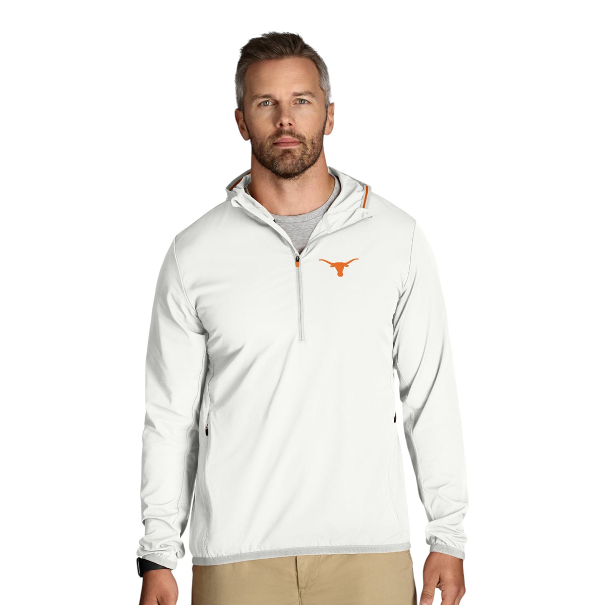 Texas Longhorns White Cool One UPF Pullover