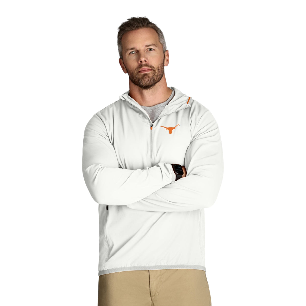 Texas Longhorns White Cool One UPF Pullover
