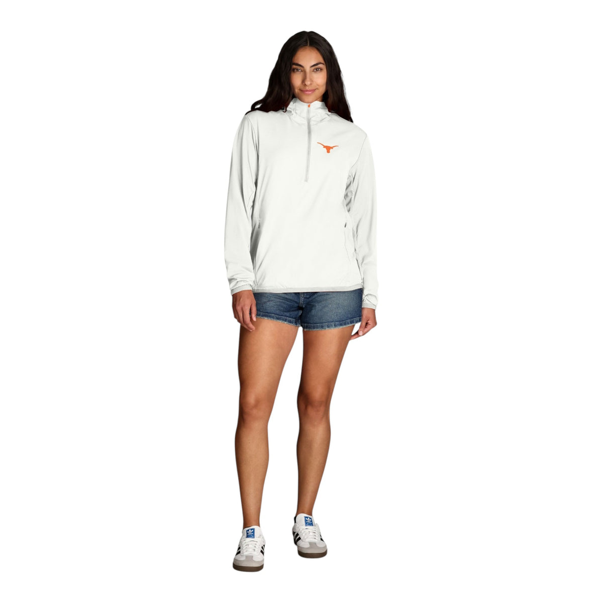 Texas Longhorns White Cool One UPF Pullover