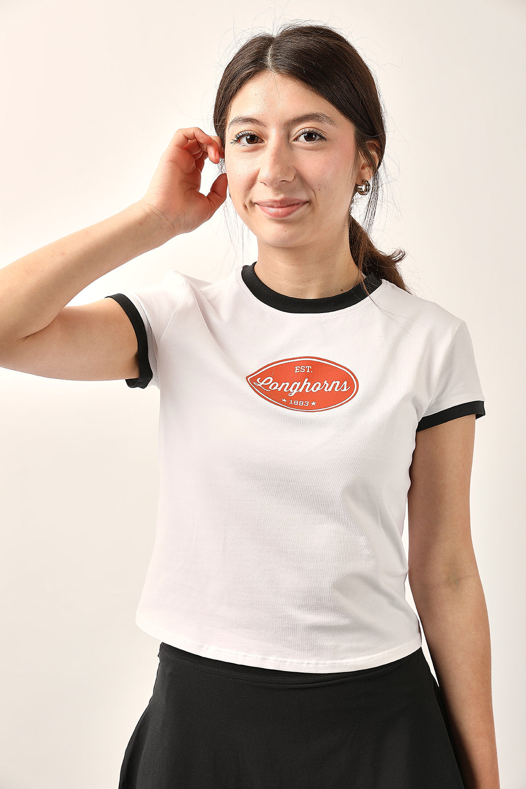 Women longhorn fan wearing lululemon