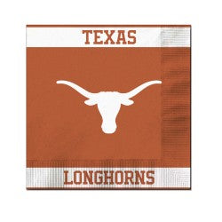 Texas Longhorns Beverage Napkins - 25 Pack