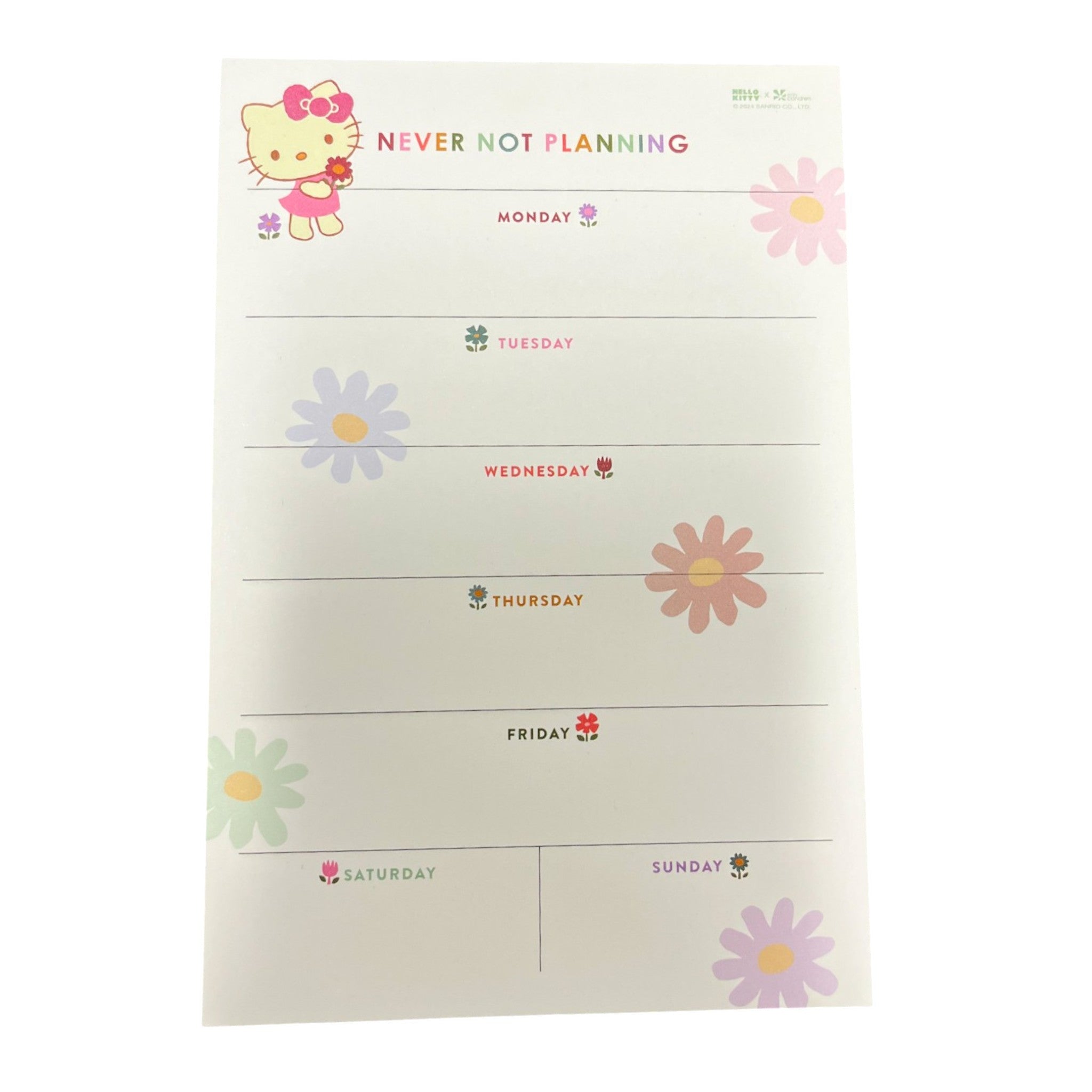Eric Condren Hello Kitty and Friends Weekly Sticky Notepad