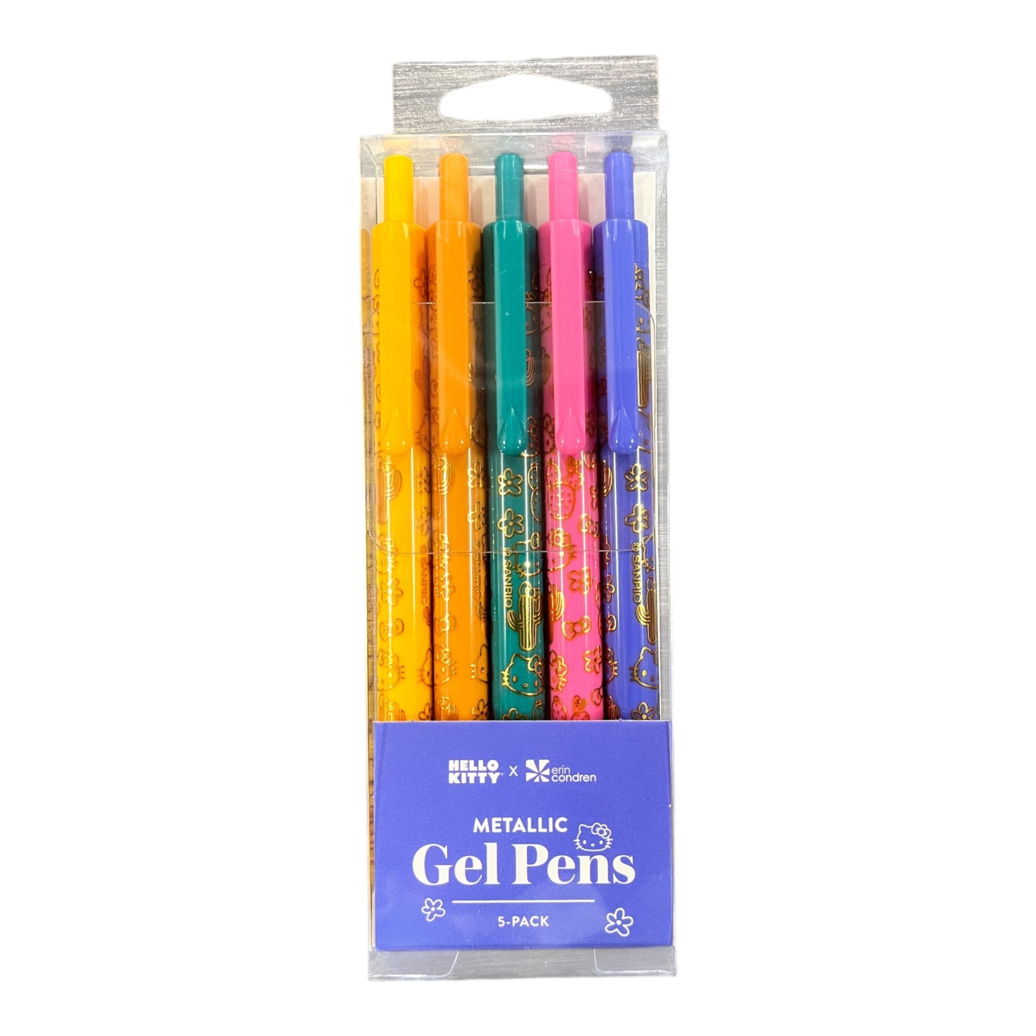 Hello Kitty Metallic Click Pen Set of 5