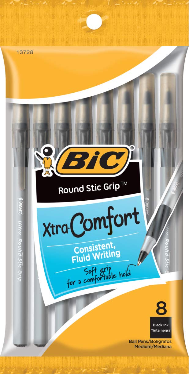 Bic Xtra-Comfort Round Stic Grip Medium Point Ball Pen