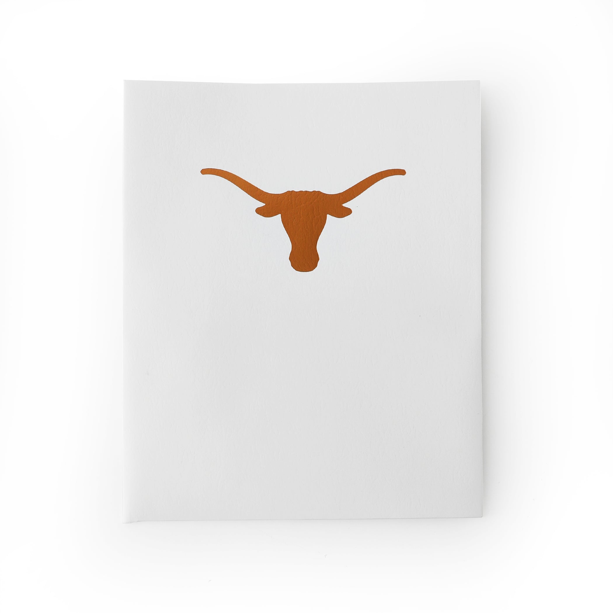 Texas Longhorns White Pocket Folder