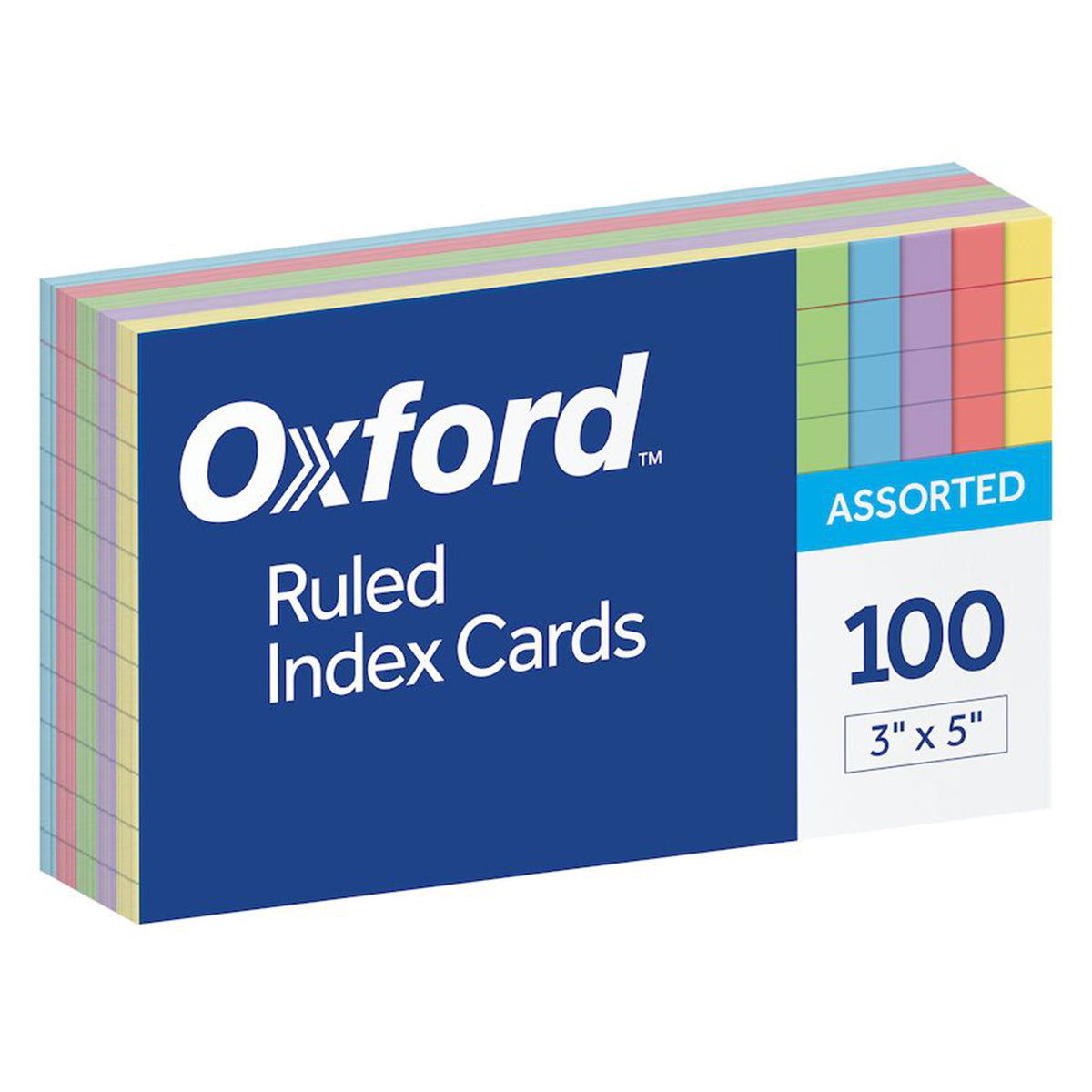 3X5 Rainbow Index Cards