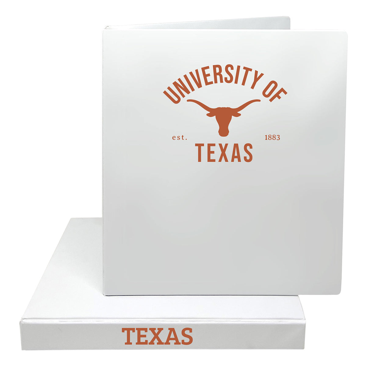 University of Texas 1" Binder - White