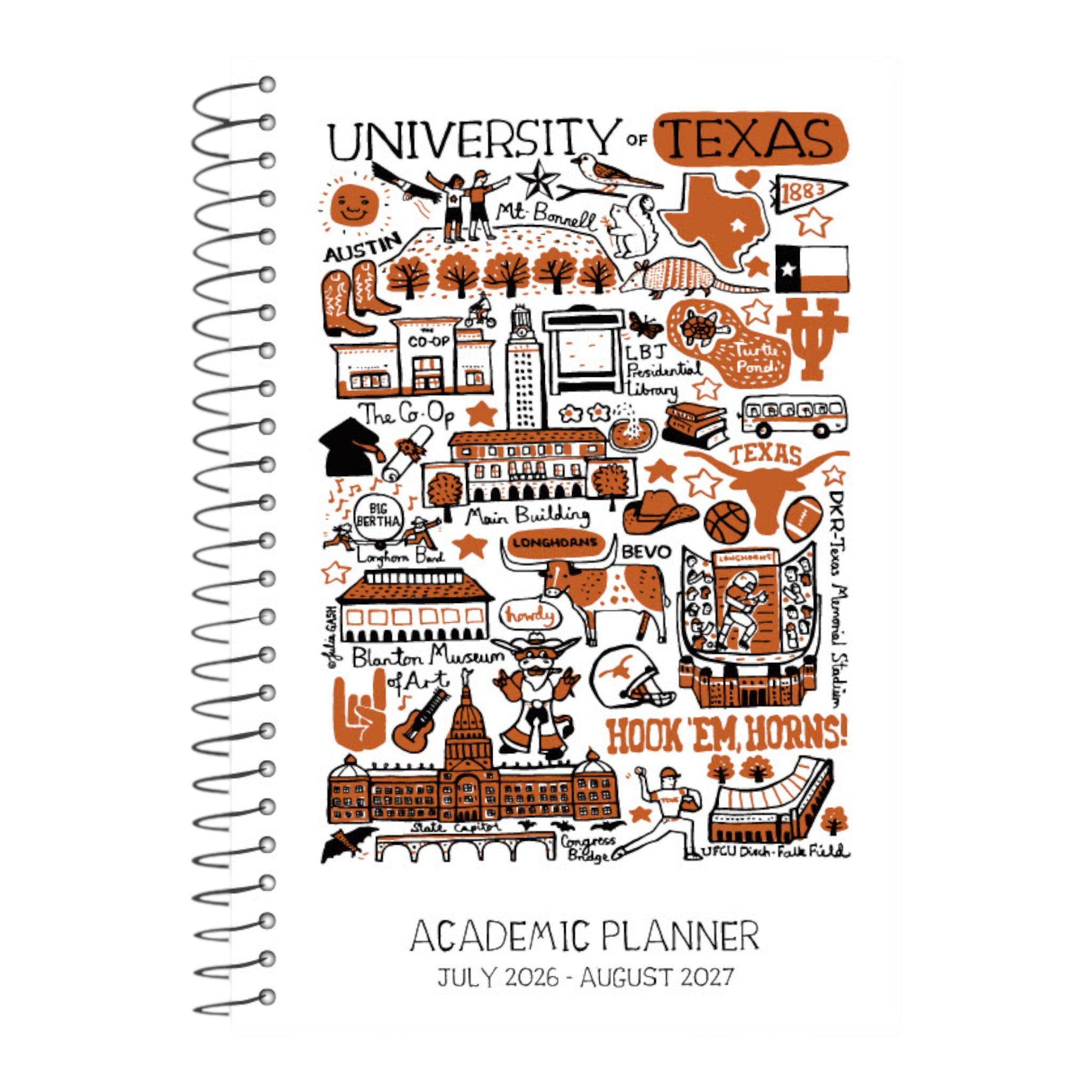 Julia Gash University of Texas Academic Planner 2026-2027