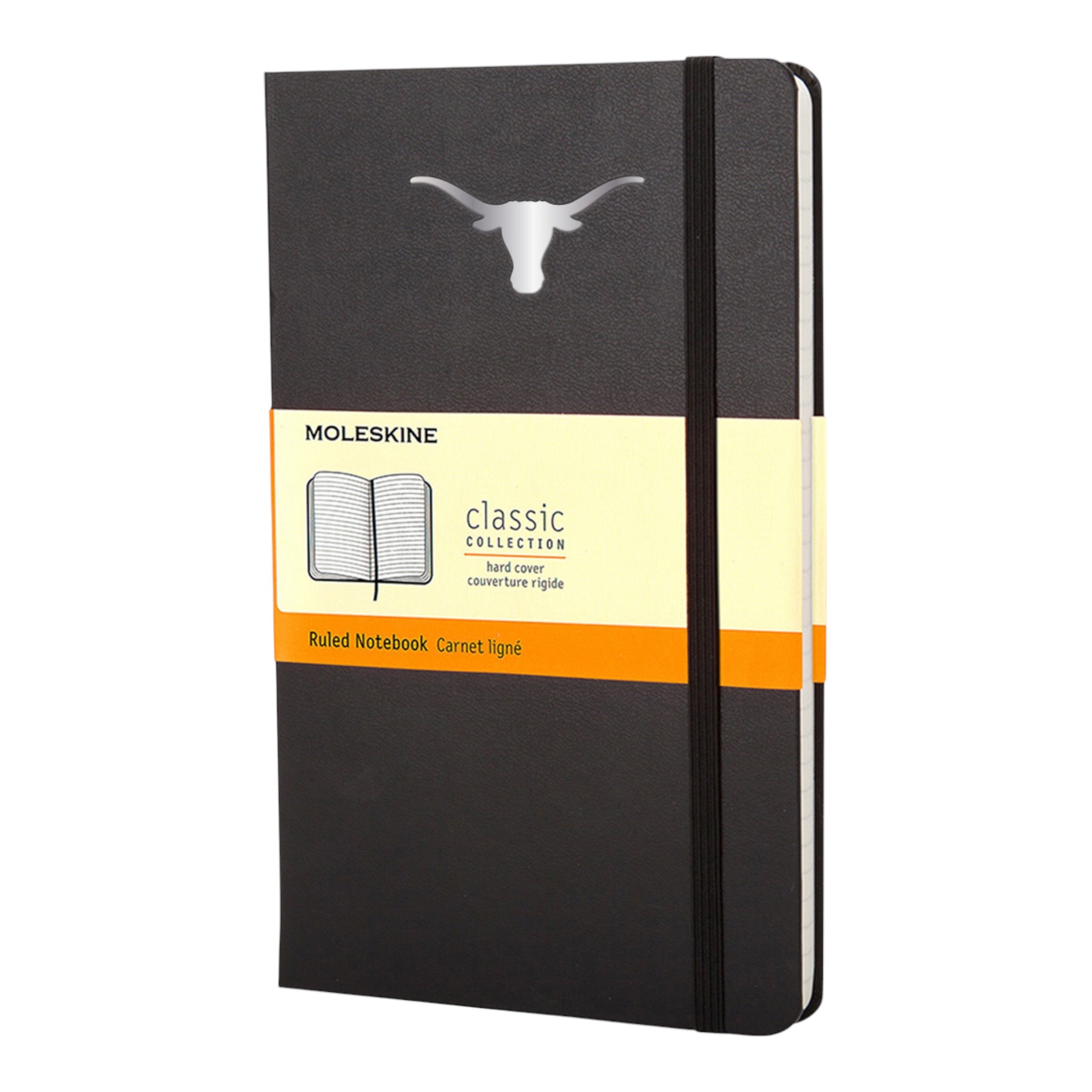 Moleskine Texas Longhorns Black Ruled Pocket Notebook