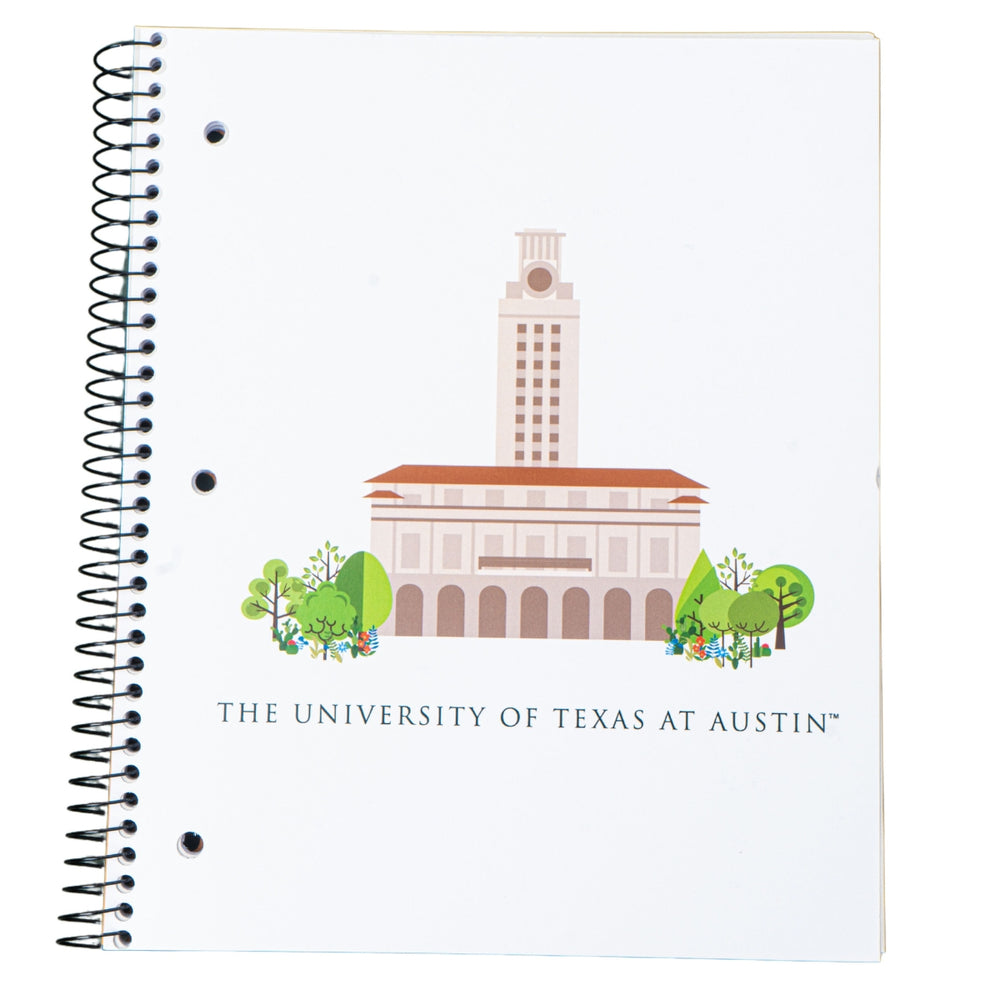 UT Tower Notebook - 3 Subject Spiral – University Co-op