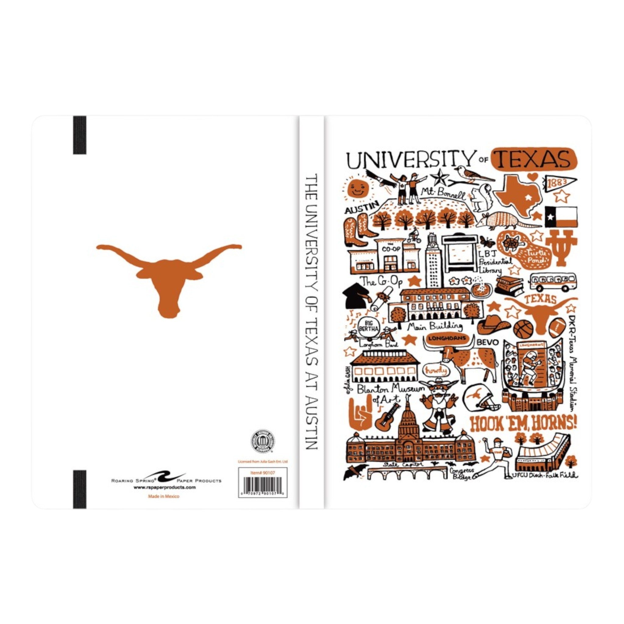 Julia Gash University of Texas Hardback Journal 8.25X5.5