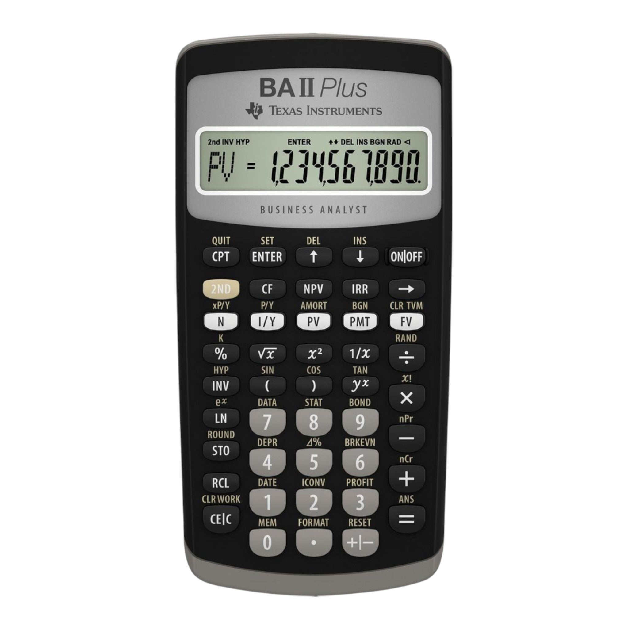 TI BA II Plus Financial Calculator