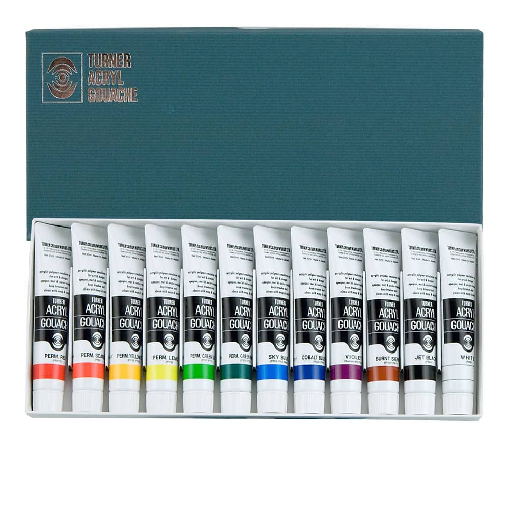 Turner Acryl Gouache set of 12 - 20ml