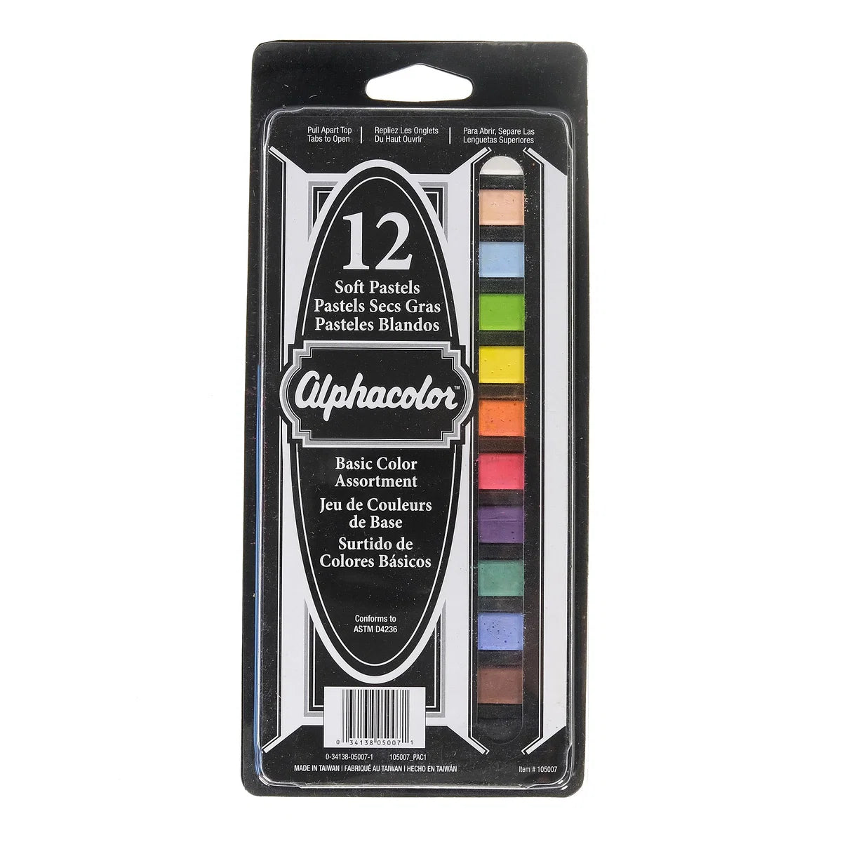 Alphacolor Soft Pastel Basic Colors - Set of 12