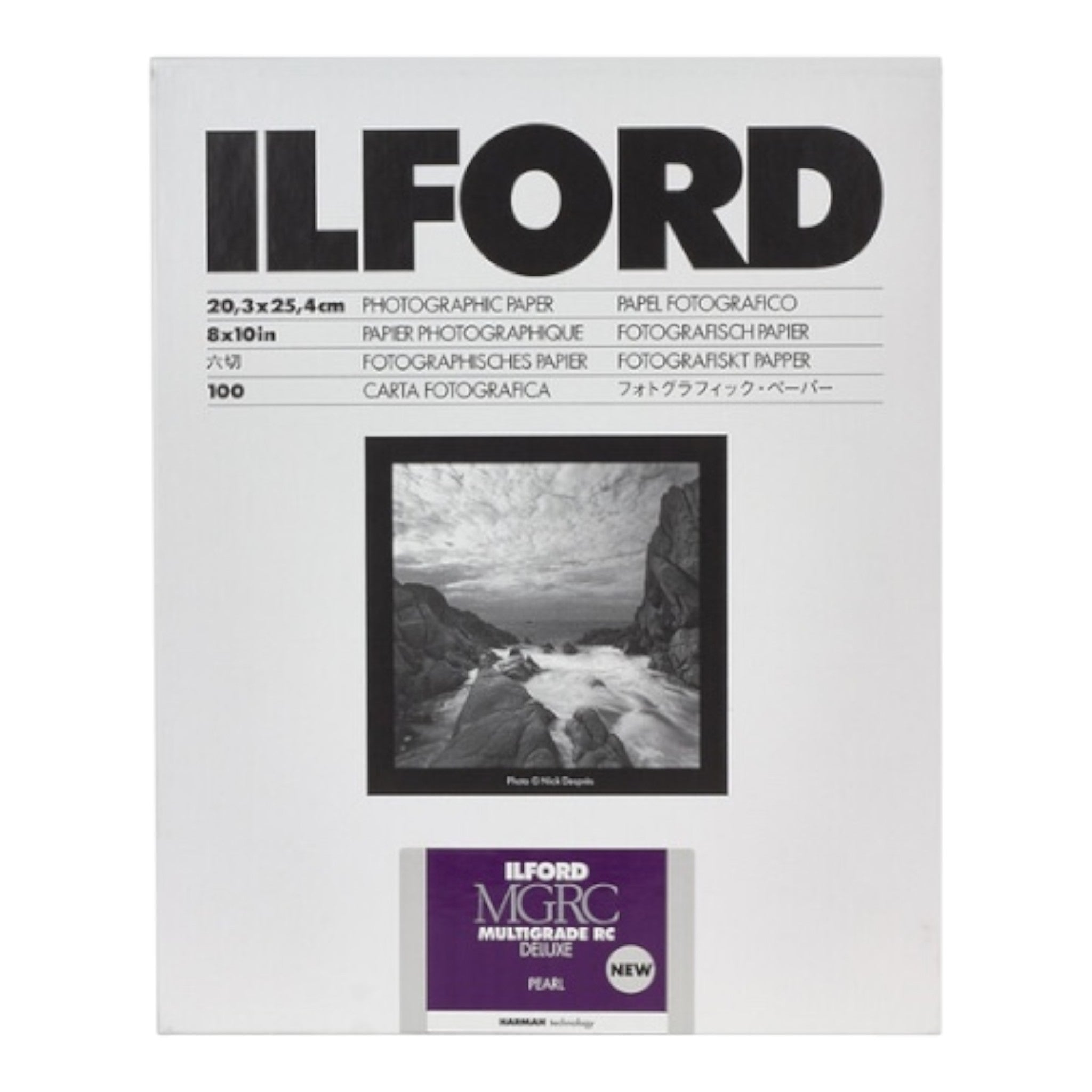 Ilford Multigrade RC Deluxe Paper (Pearl, 8 x 10", 100 Sheets)