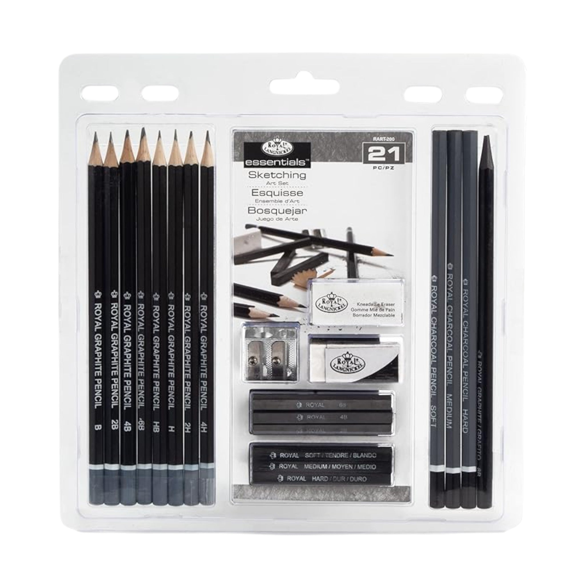 Royal Brush Sketching & Drawing Essentials Tin Set