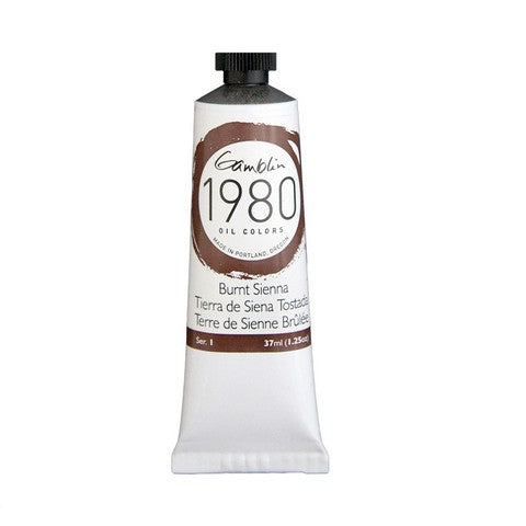 Gamblin 1980 Oil Paint Burnt Sienna - 37 ml